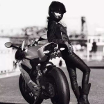 粉色机车小姐姐图片大全,时尚与速度的完美融合